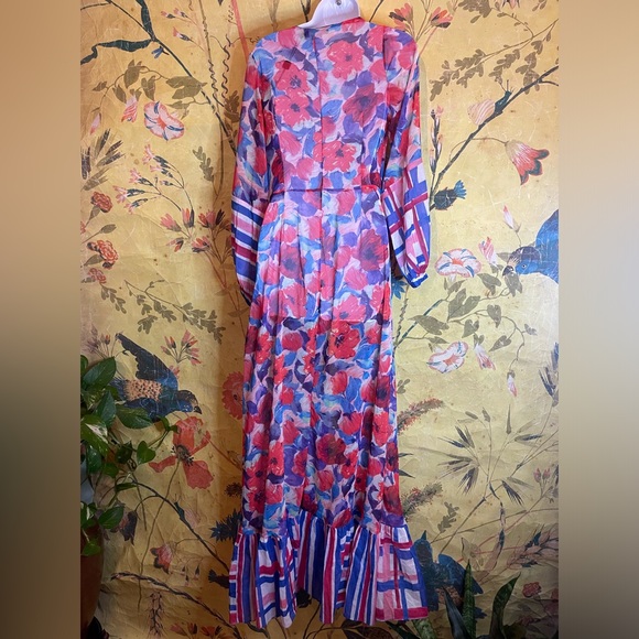 Anthropologie PatBO Violet Tie-Front Cover-Up Dress - Picture 7 of 8